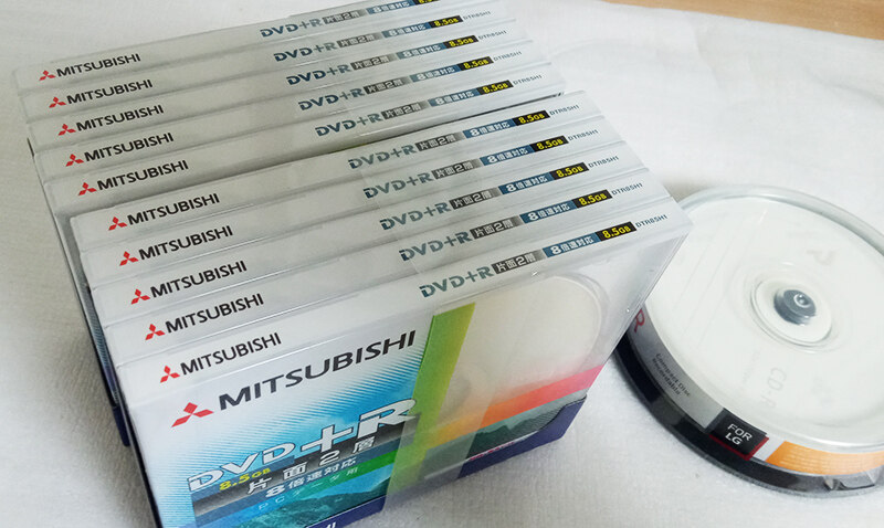 [중고] [수입] MITSUBISHI DVD+R Dual Layer 8.5G Blank Media (미쓰비시 DVD+R 8.5G ...