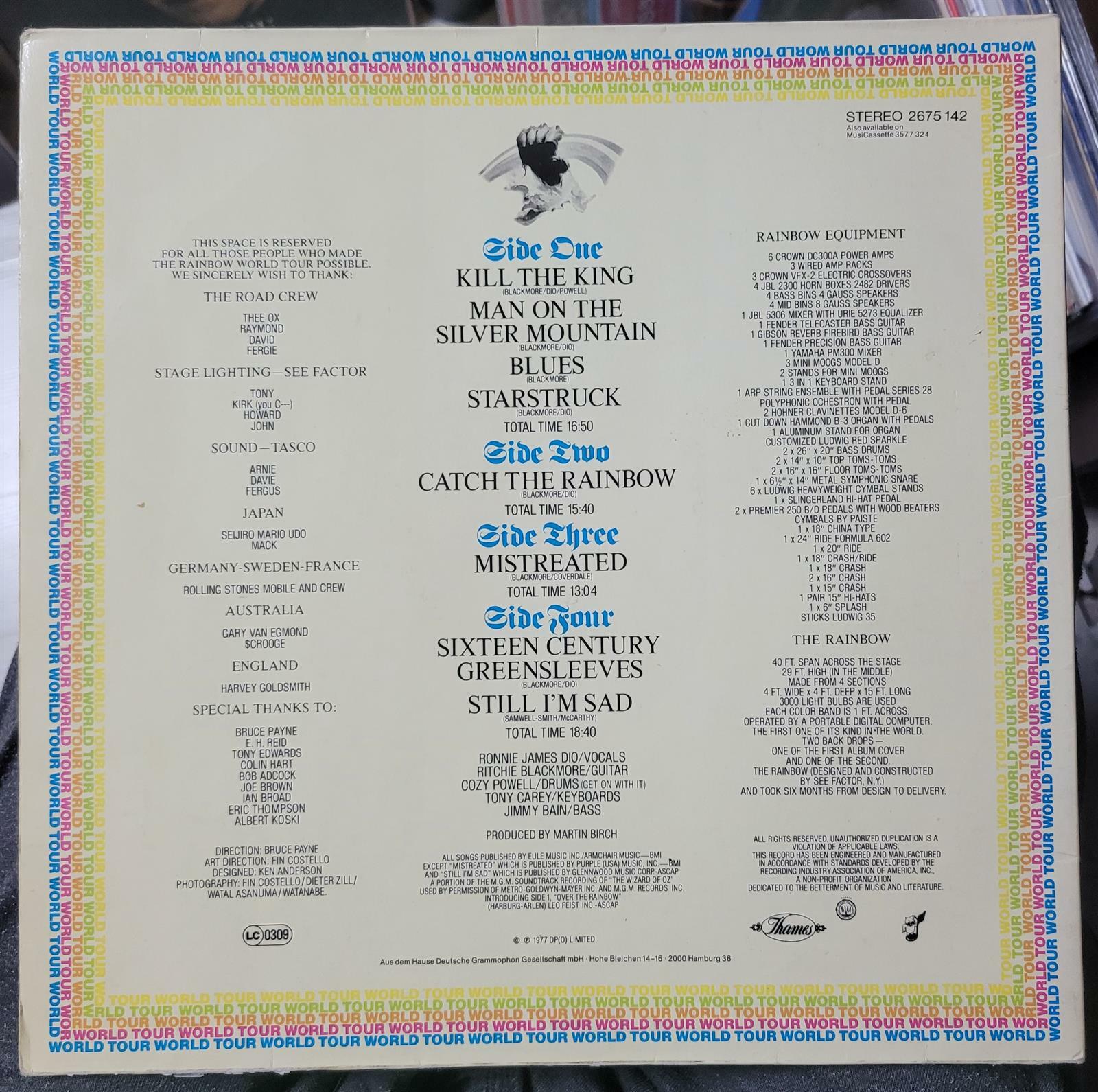 알라딘: [중고] [수입][LP] 레인보우 (Rainbow) - On Stage (2LP)(독일)(초반) [중고] [수입][LP] 레인보우 (Rainbow) - On Stage (2LP)... 